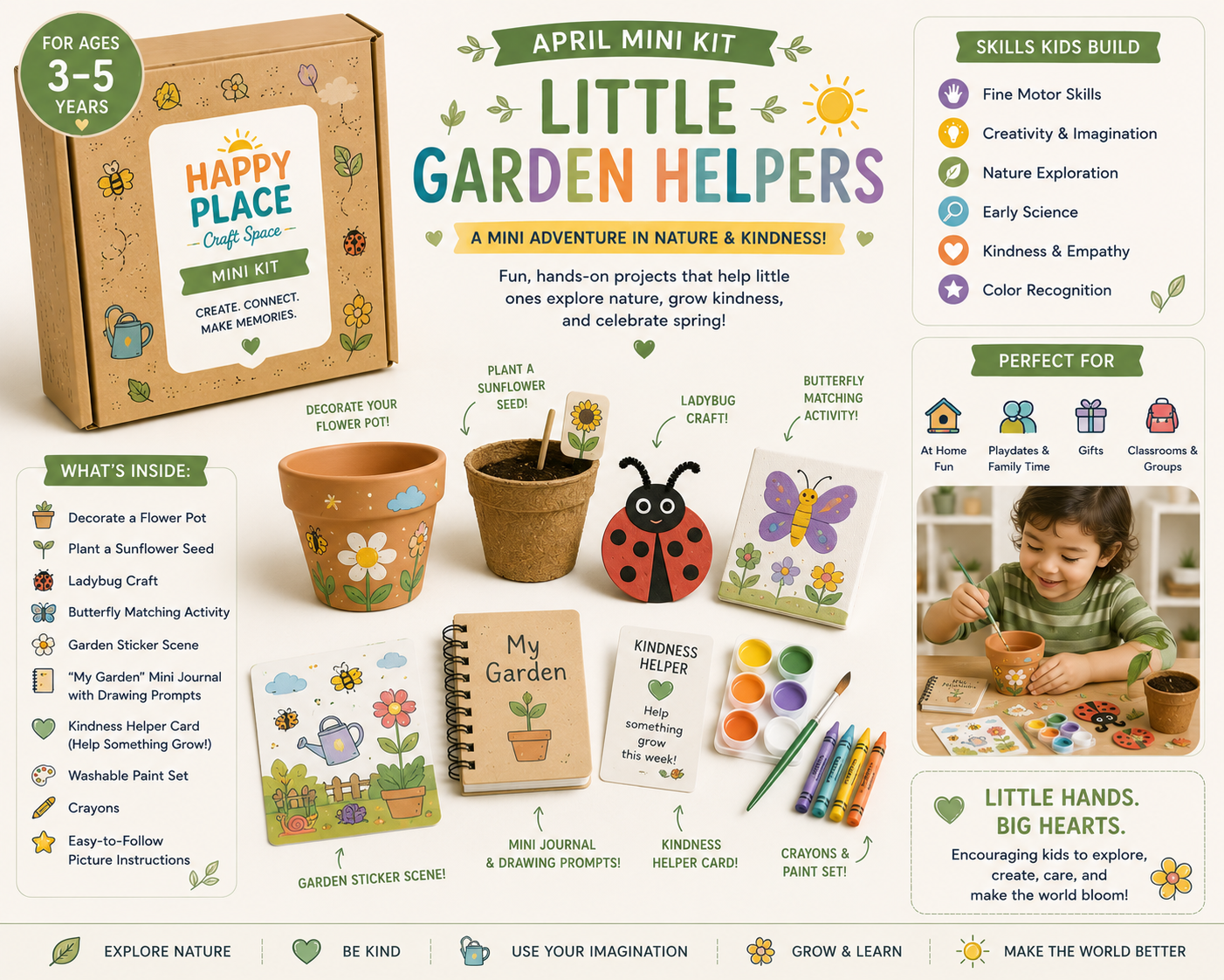 Little Explorers: Little Garden Helpers mini kit (ages 3β5)