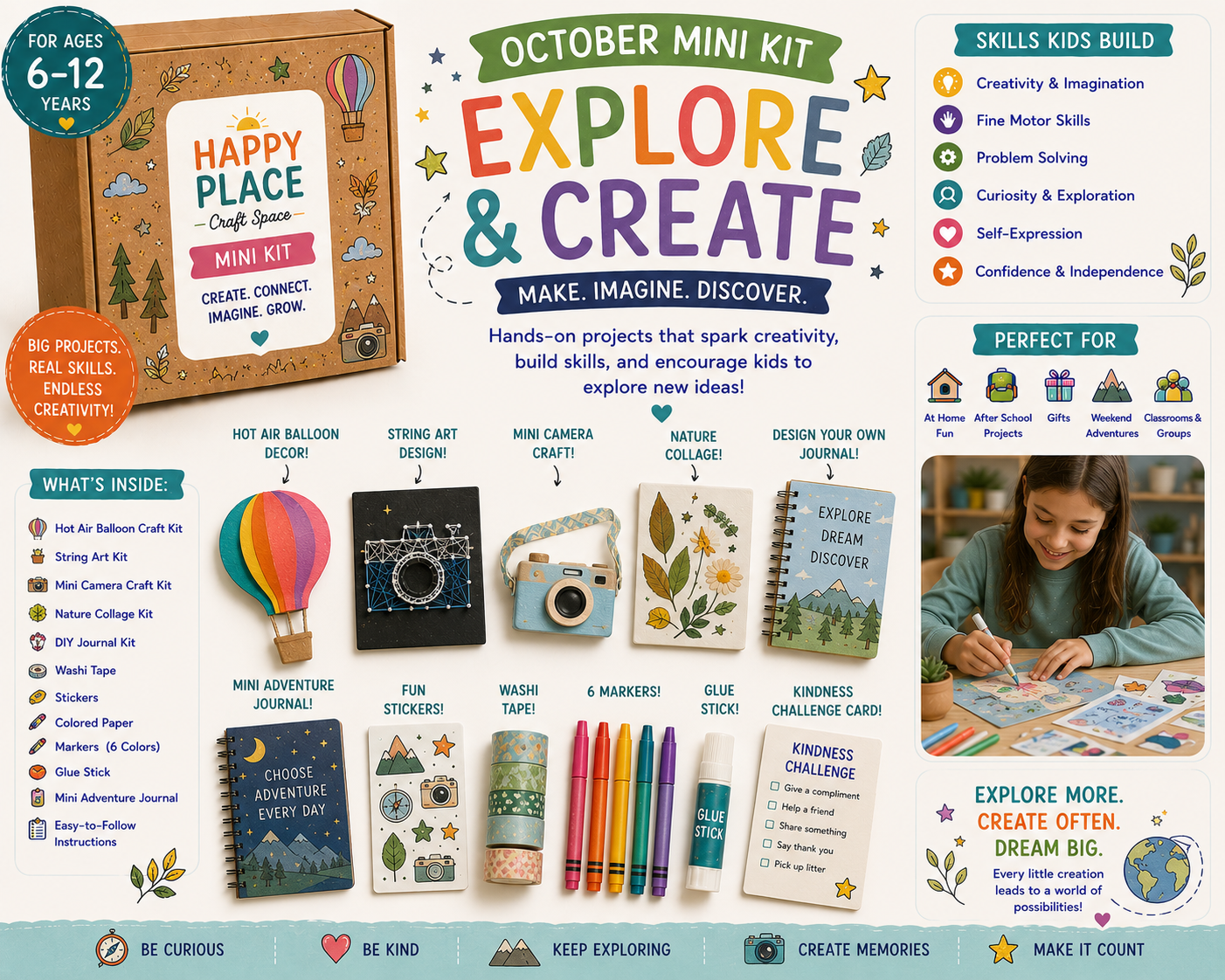 Explore & Create mini kit (ages 6β12)