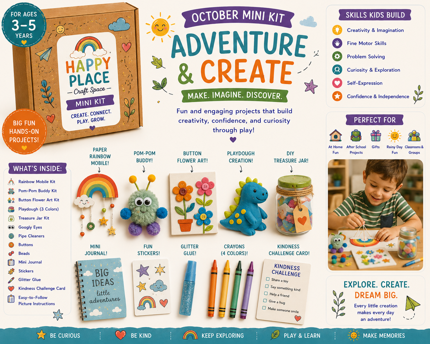 Adventure & Create mini kit (ages 3β5)