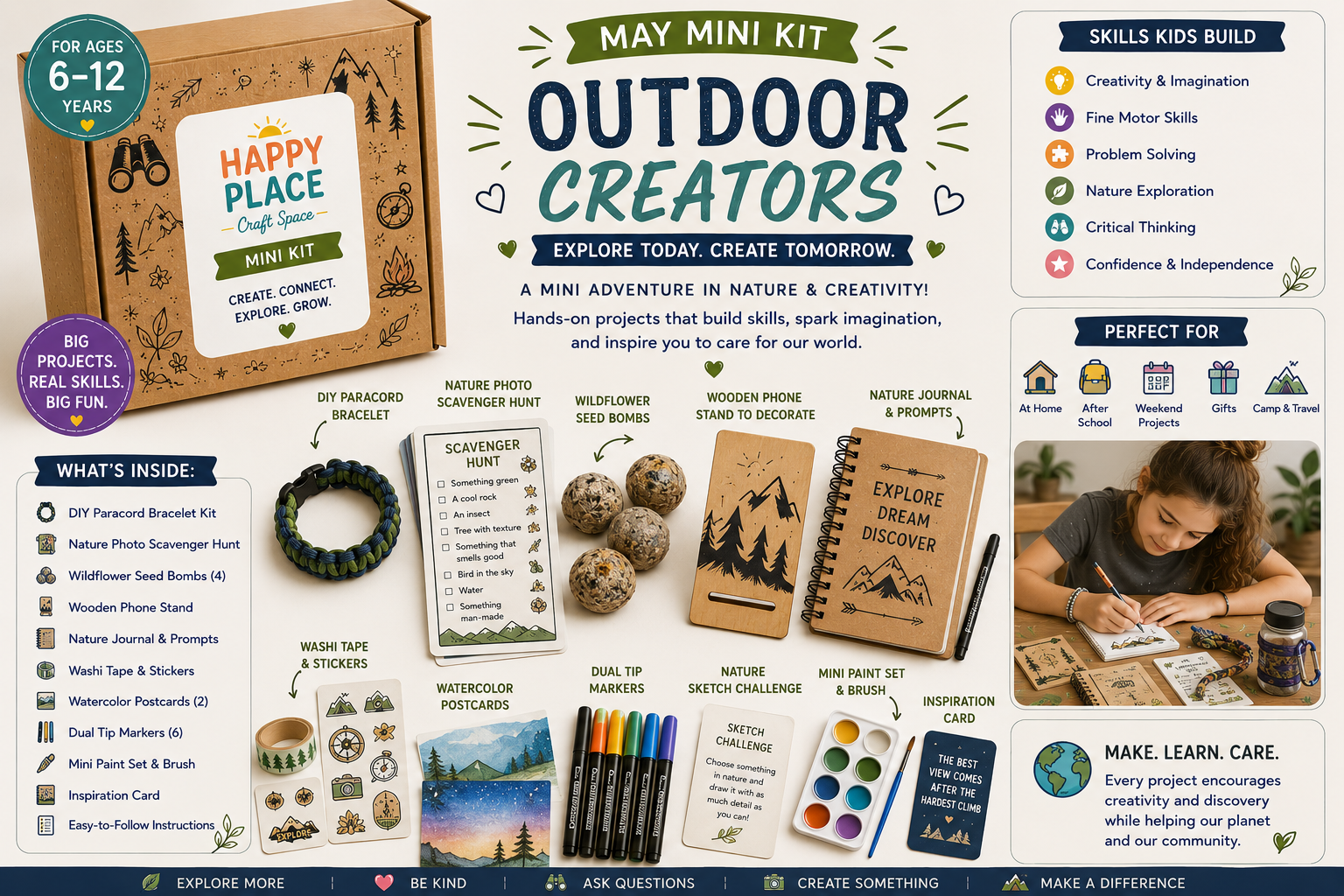 Outdoor Creators mini kit (ages 6β12)