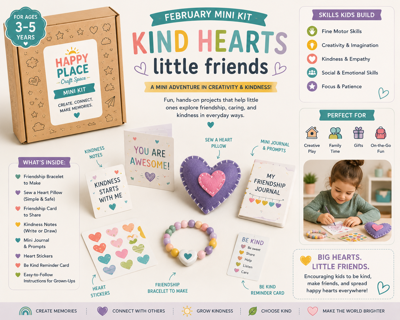 Kind Hearts Little Friends mini kit (ages 3β5)