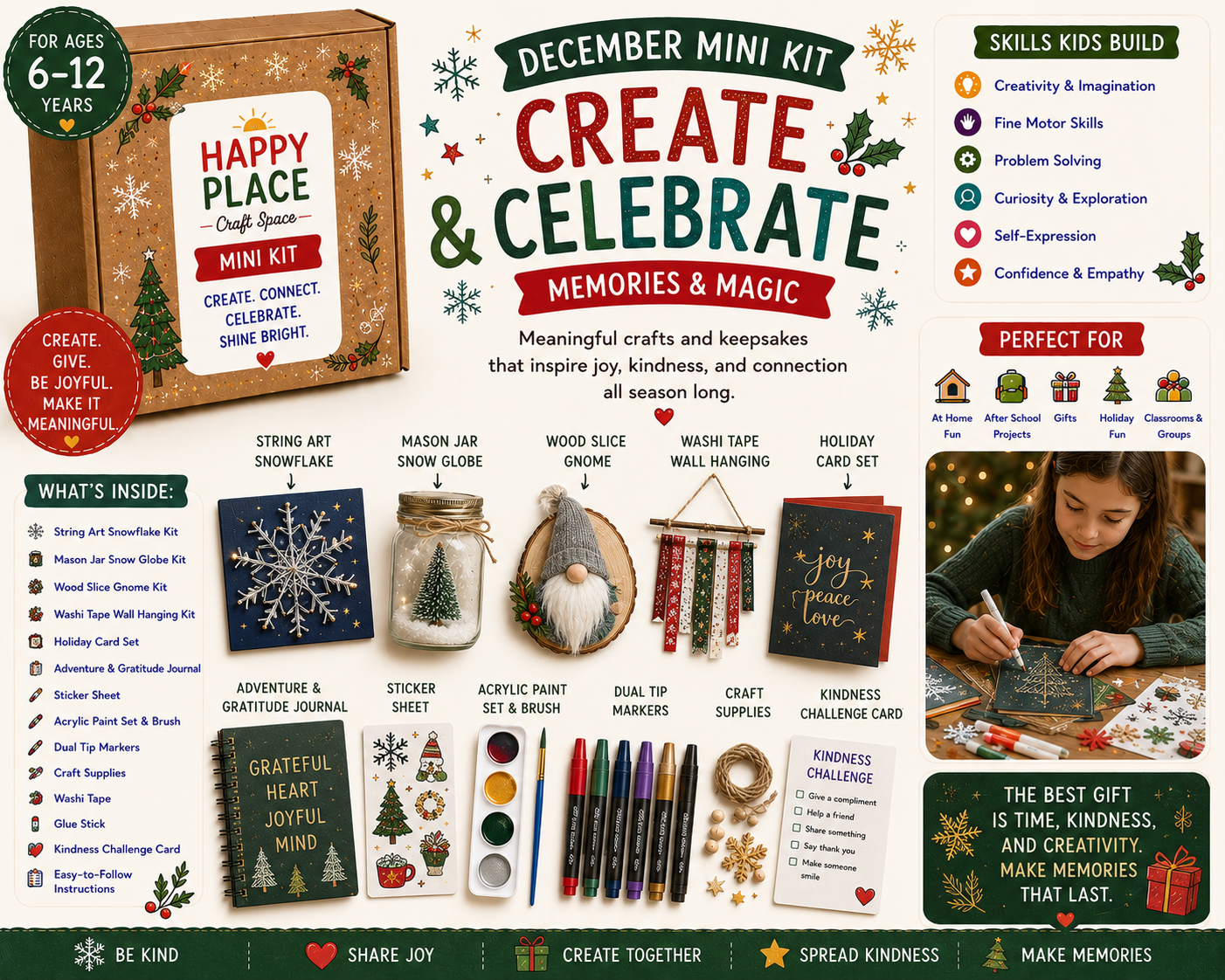 Create & Celebrate: Memories & Magic mini kit (ages 6β12)