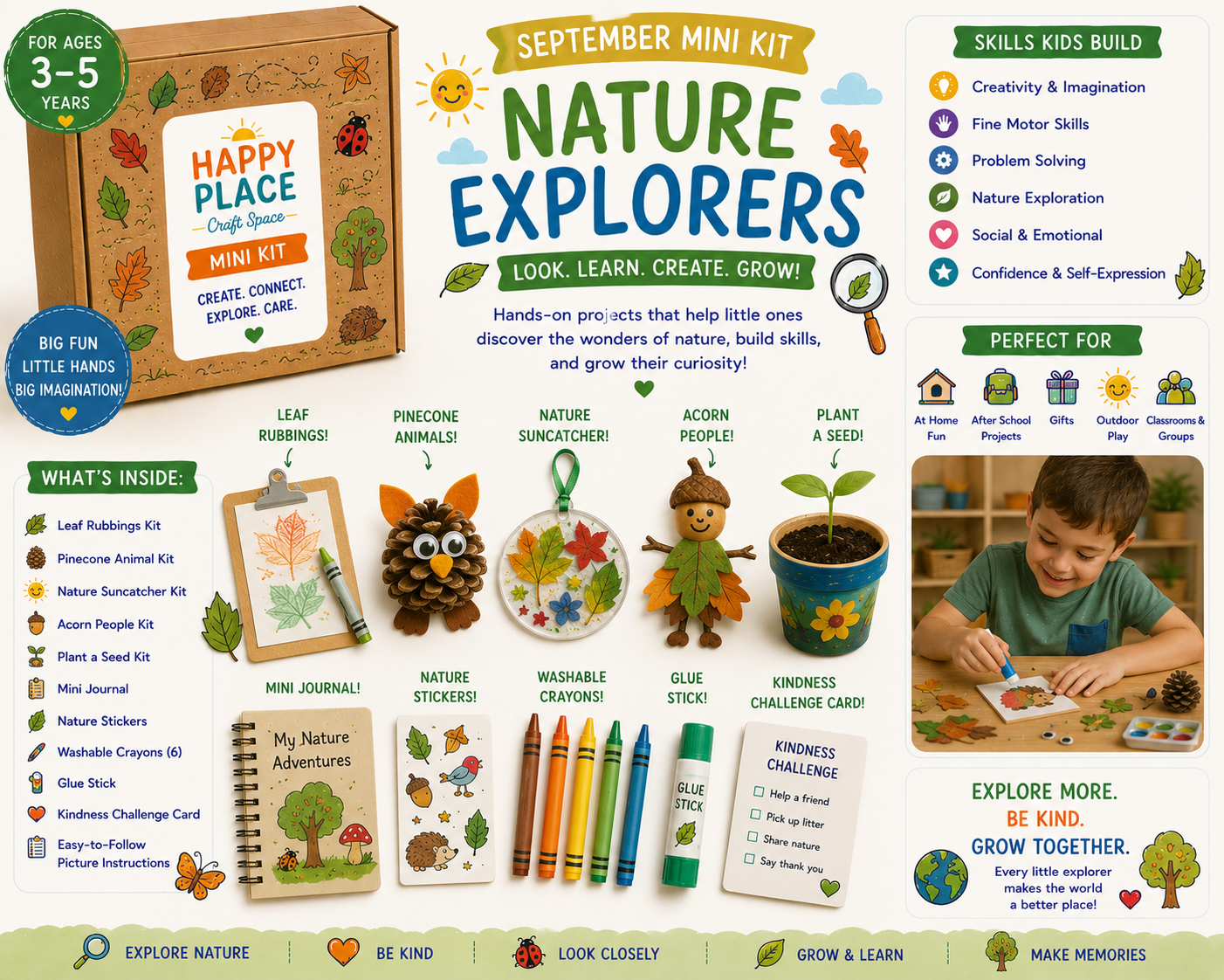Nature Explorers mini kit (ages 3β5)