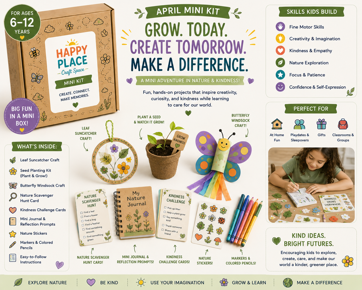 Creative Friends: Grow. Today. Create Tomorrow. mini kit (ages 6β12)