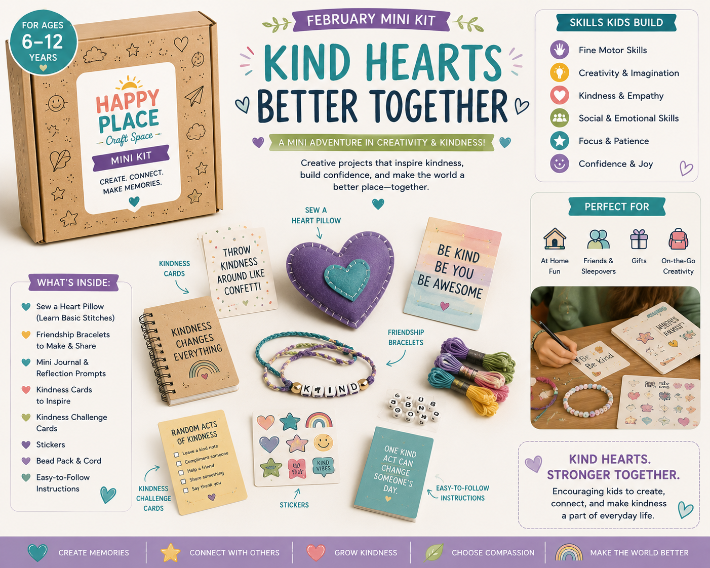 Kind Hearts Better Together mini kit (ages 6β12)