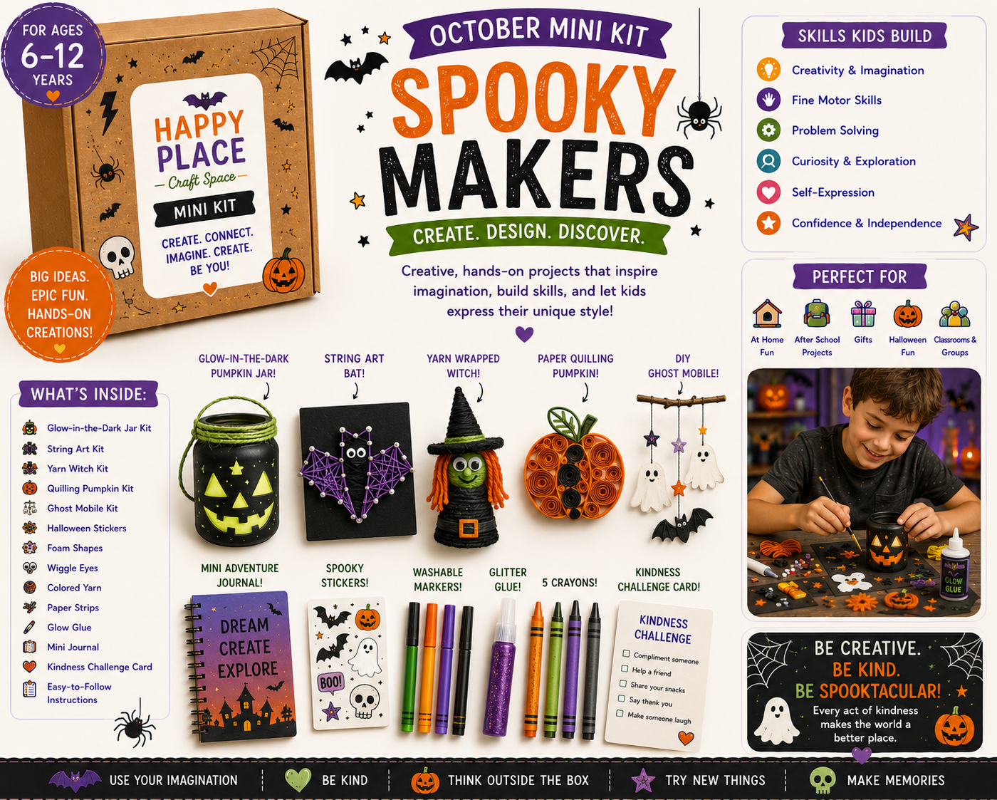 Spooky Makers mini kit (ages 6β12)